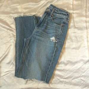 American Eagle highest rise 90s boyfriend distressed jean
